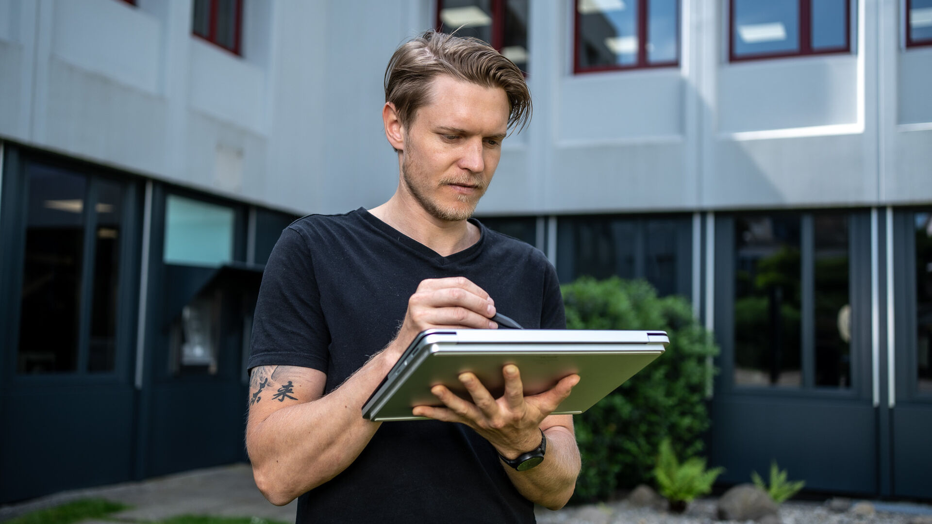 Person draussen